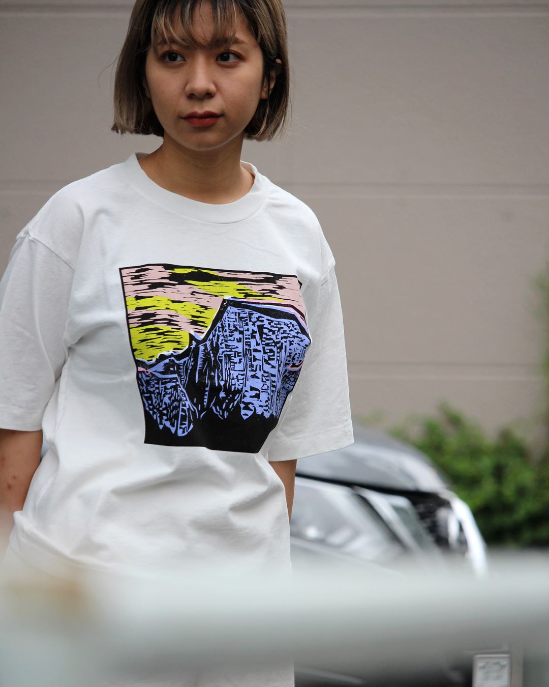 nanamica / 直営店別注のグラフィックTシャツ