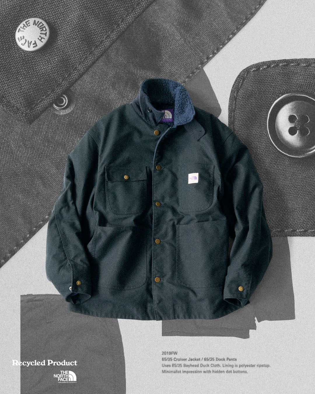 nanamica / Nanamica launches the 3rd upcycling project of THE NORTH FACE  Purple Label.