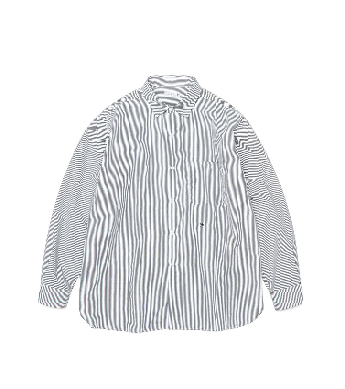 nanamica / Regular Collar Stripe Wind Shirt