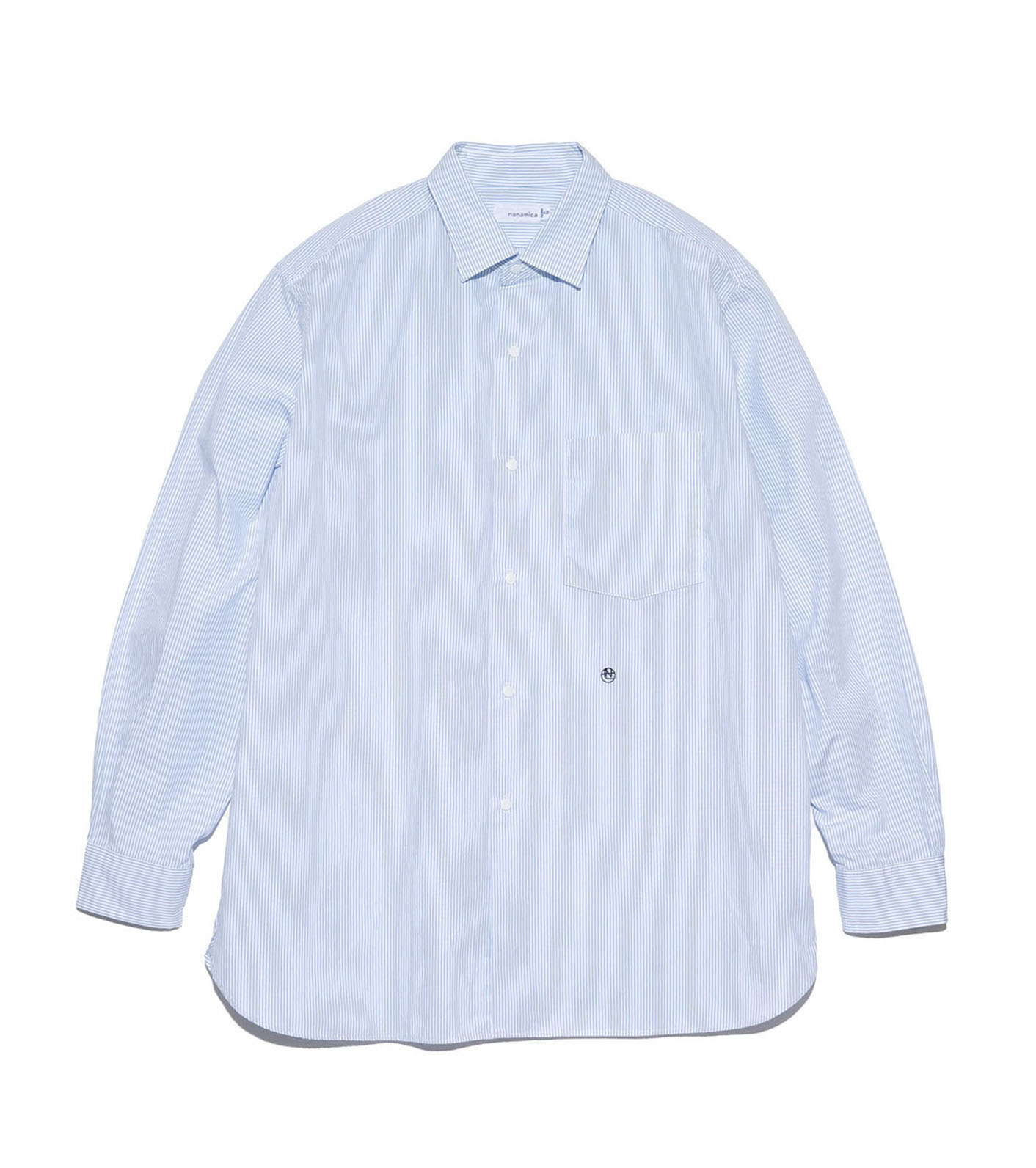 nanamica / Regular Collar Stripe Wind Shirt