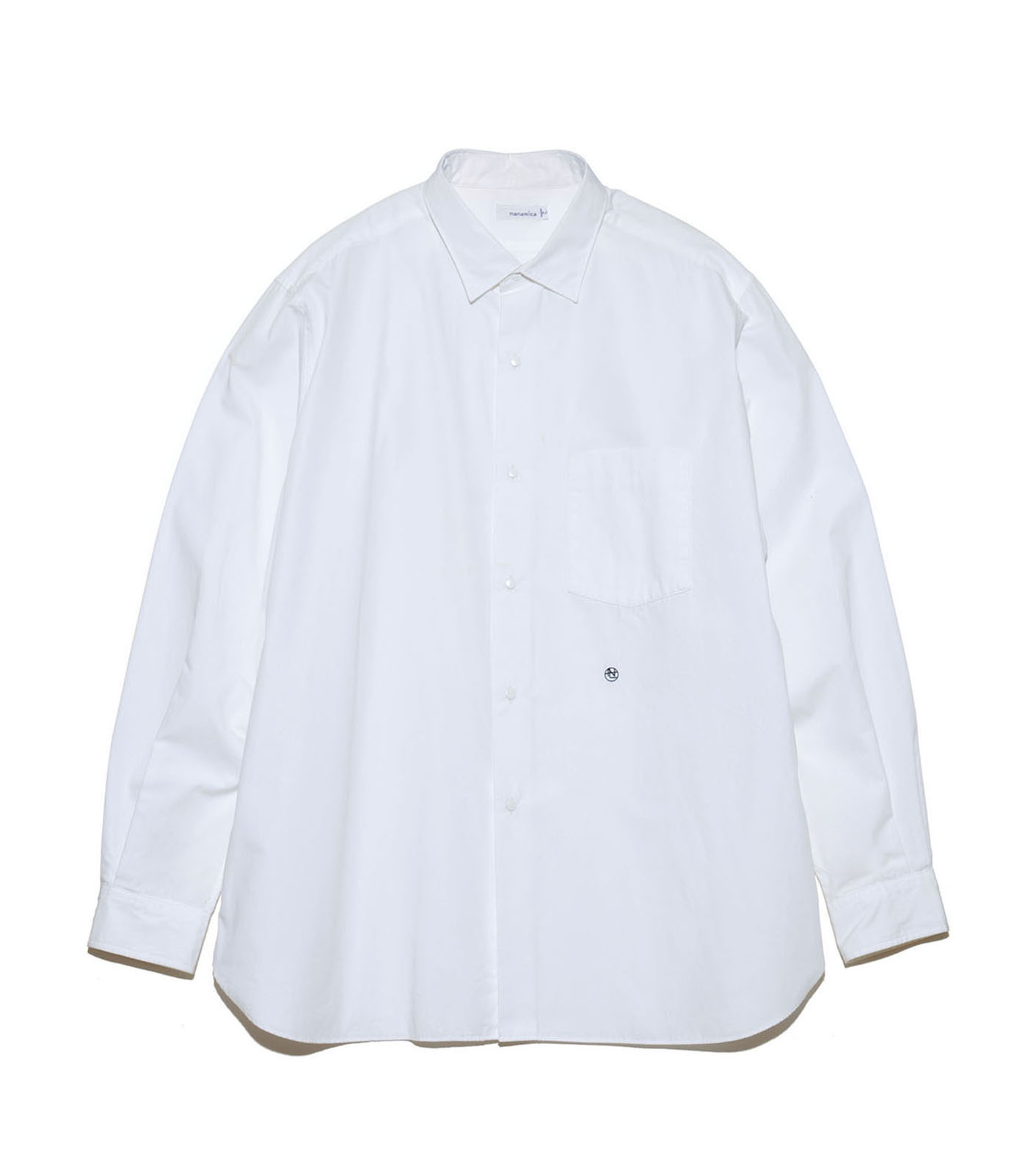 nanamica Regular Wind Shirt 白　シャツ　Mサイズタグ付き