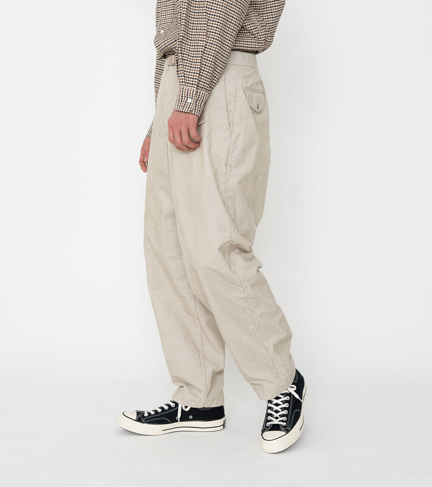 Corduroy tapered wide slacks/ コーデュロイテーパードワイドスラックス - organicfarmermag.com