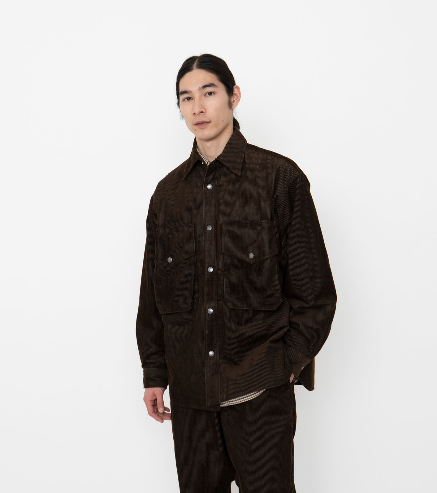 Corduroy Insulation Shirt Jacket （Black） | juntos.upeu.edu.pe