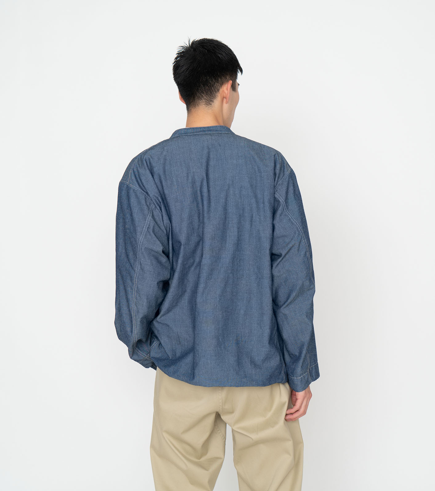 SUAS339 WSサイズnanamica Band Collar Jacket-