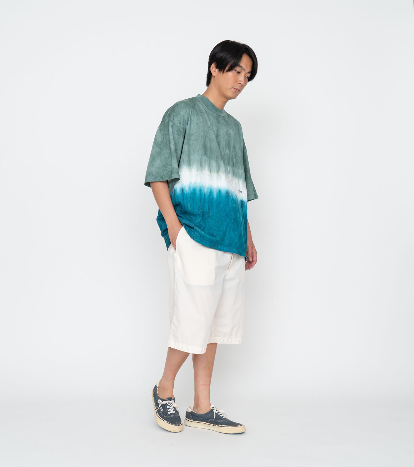 M新品 23ss nanamica OOAL Hand Dyed H/S Tee-