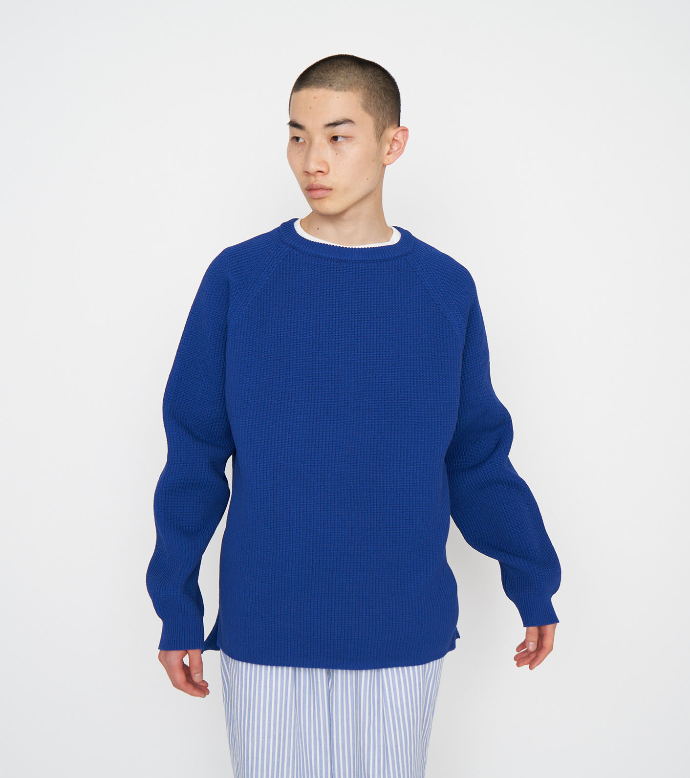 正規激安 新品春ナナミカ 5G Crew Neck Sweater L コットン ニット