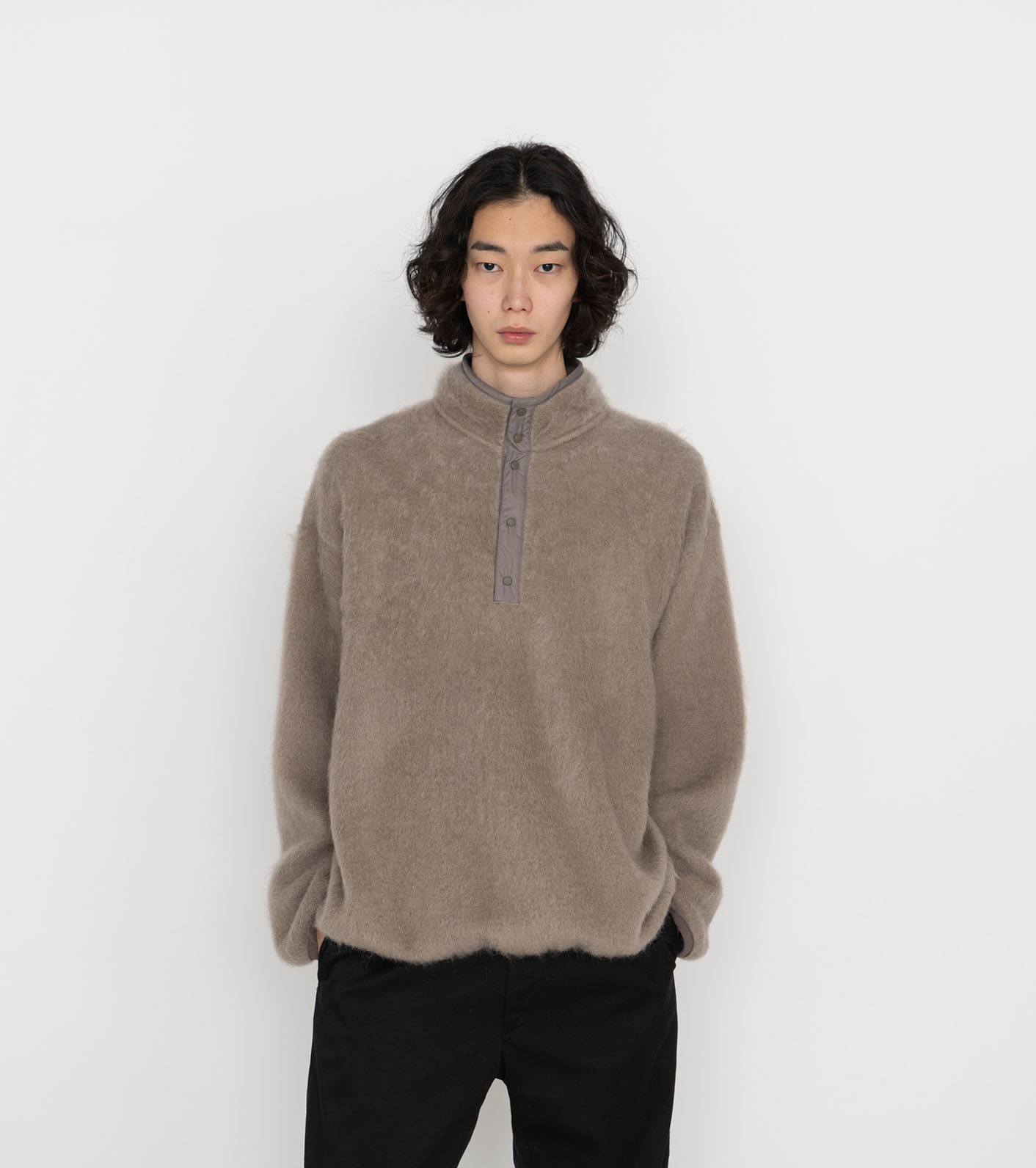 nanamica Pullover Sweater モヘア-