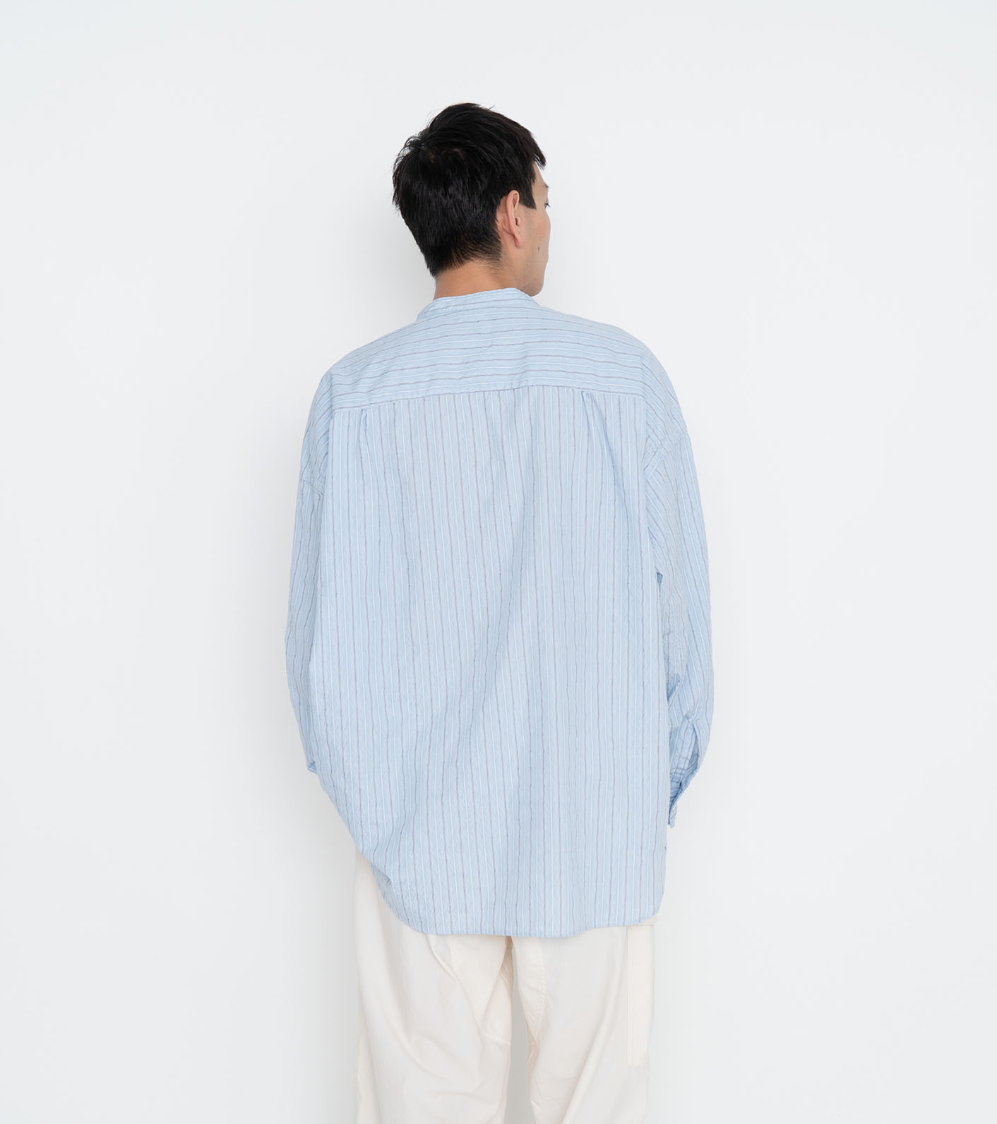 nanamica / Band Collar Dobby Stripe Shirt