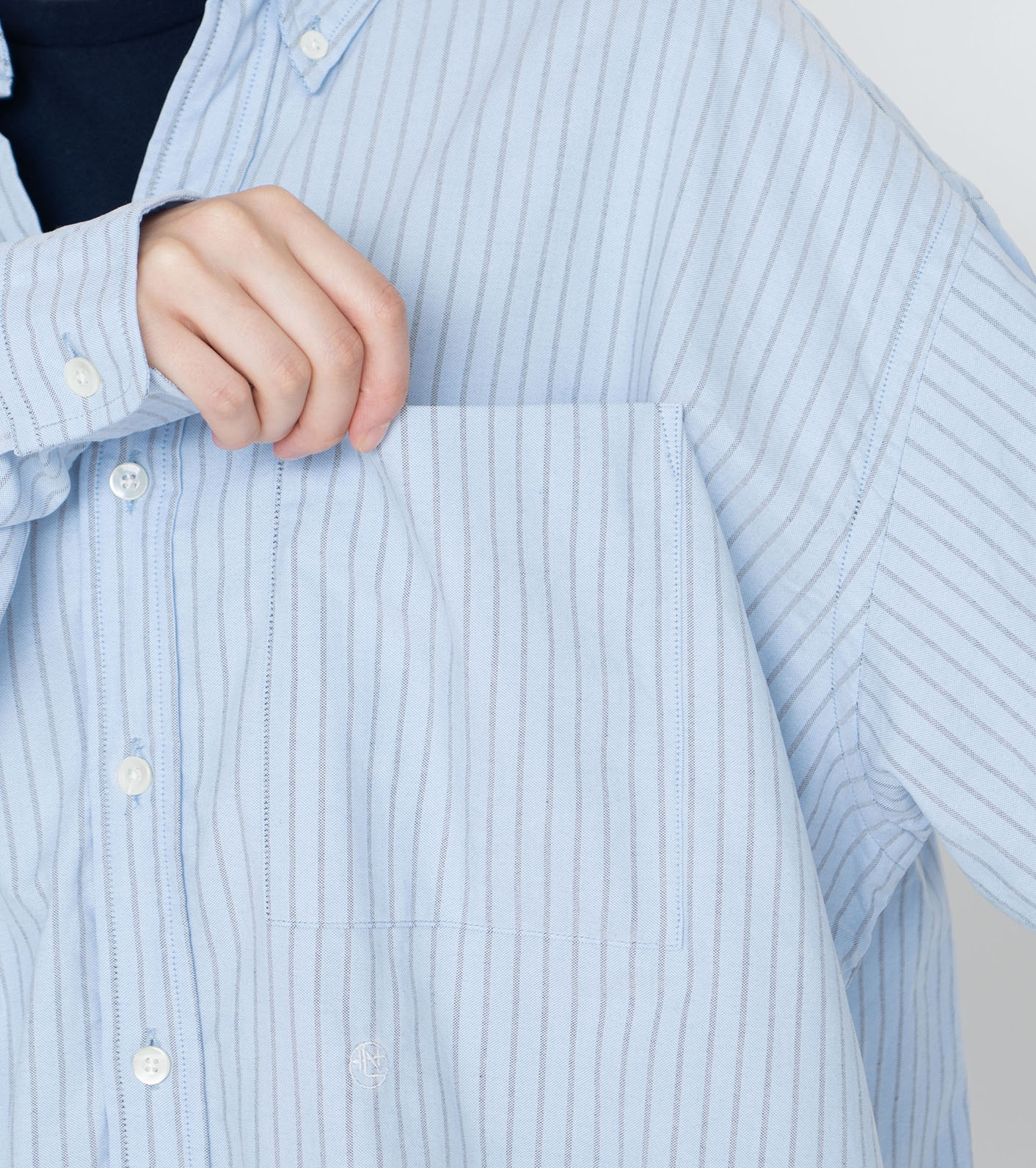 nanamica / Button Down Stripe Wind Shirt