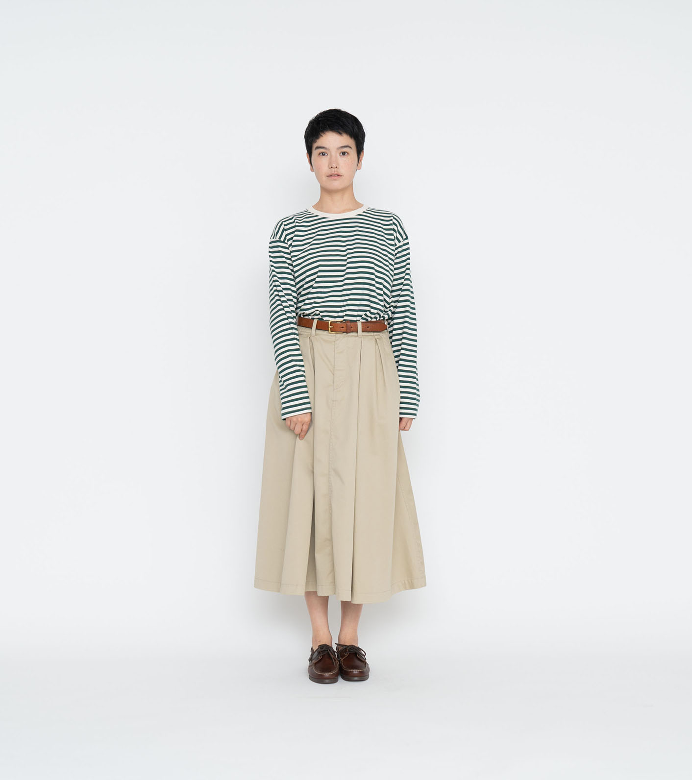 ロングスカートGoodGrief chino skirt with SU - ロングスカート