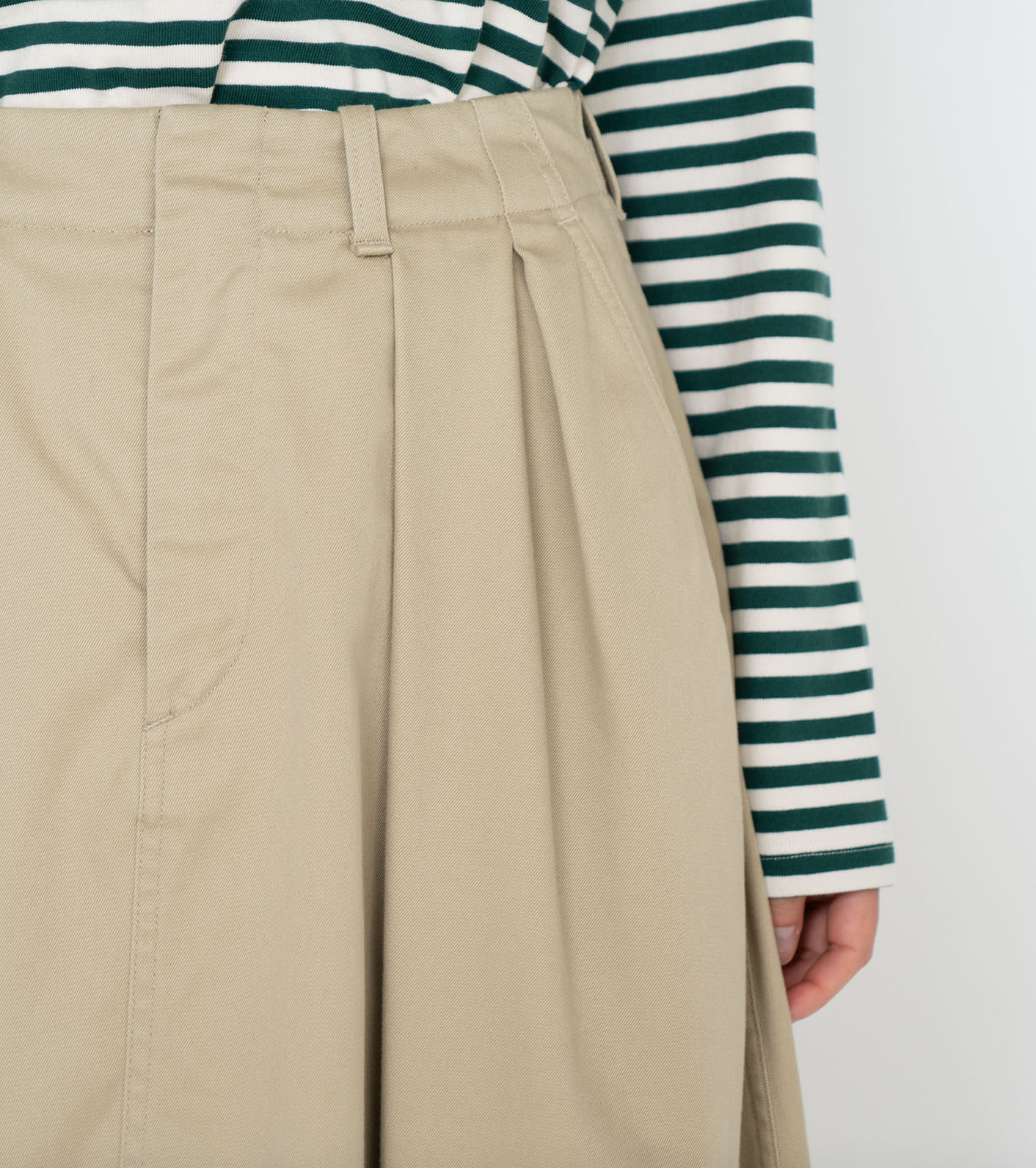 ロングスカートGoodGrief chino skirt with SU - ロングスカート