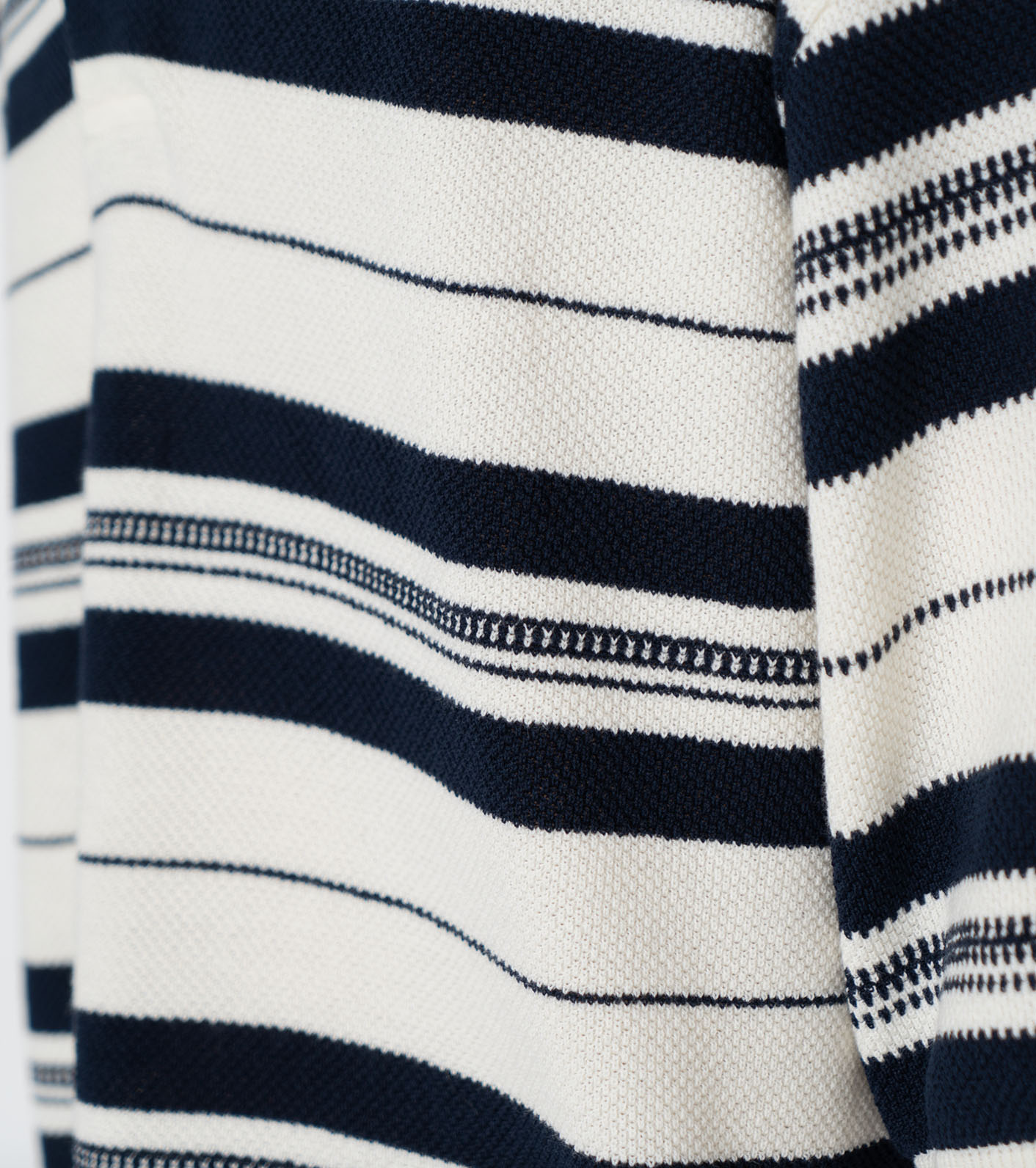 nanamica / Stripe Polo Sweater