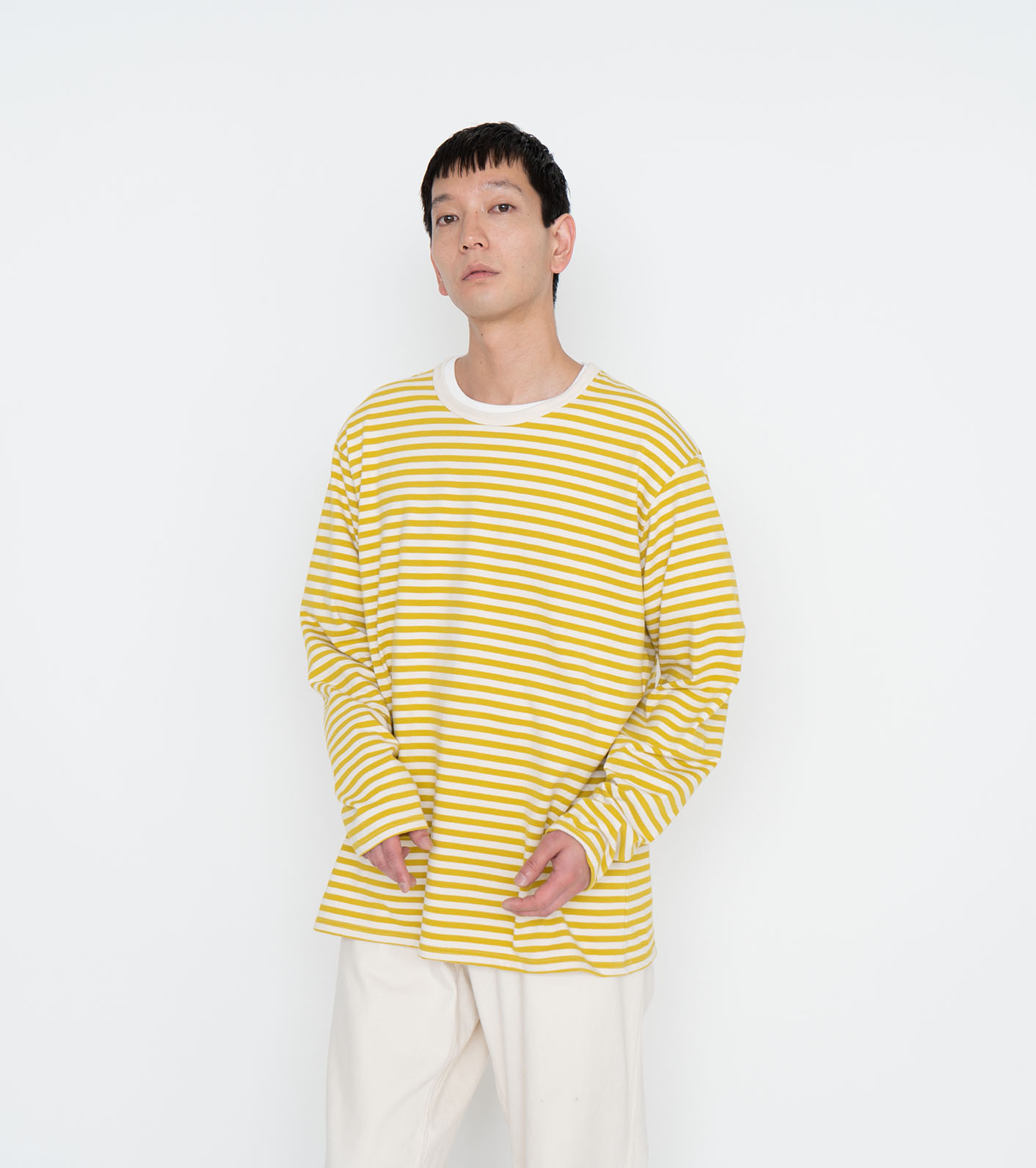 nanamica / COOLMAX Stripe Jersey L/S Tee