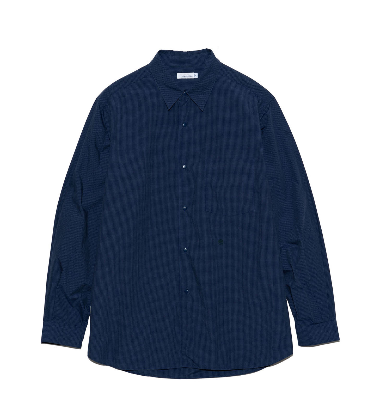 NavyLサイズ nanamica Regular Collar Wind Shirt - spacioideal.com