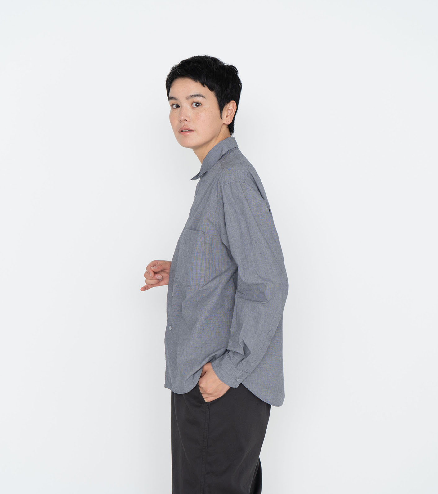 namamica Regular Collar Wind Shirt元値23100円