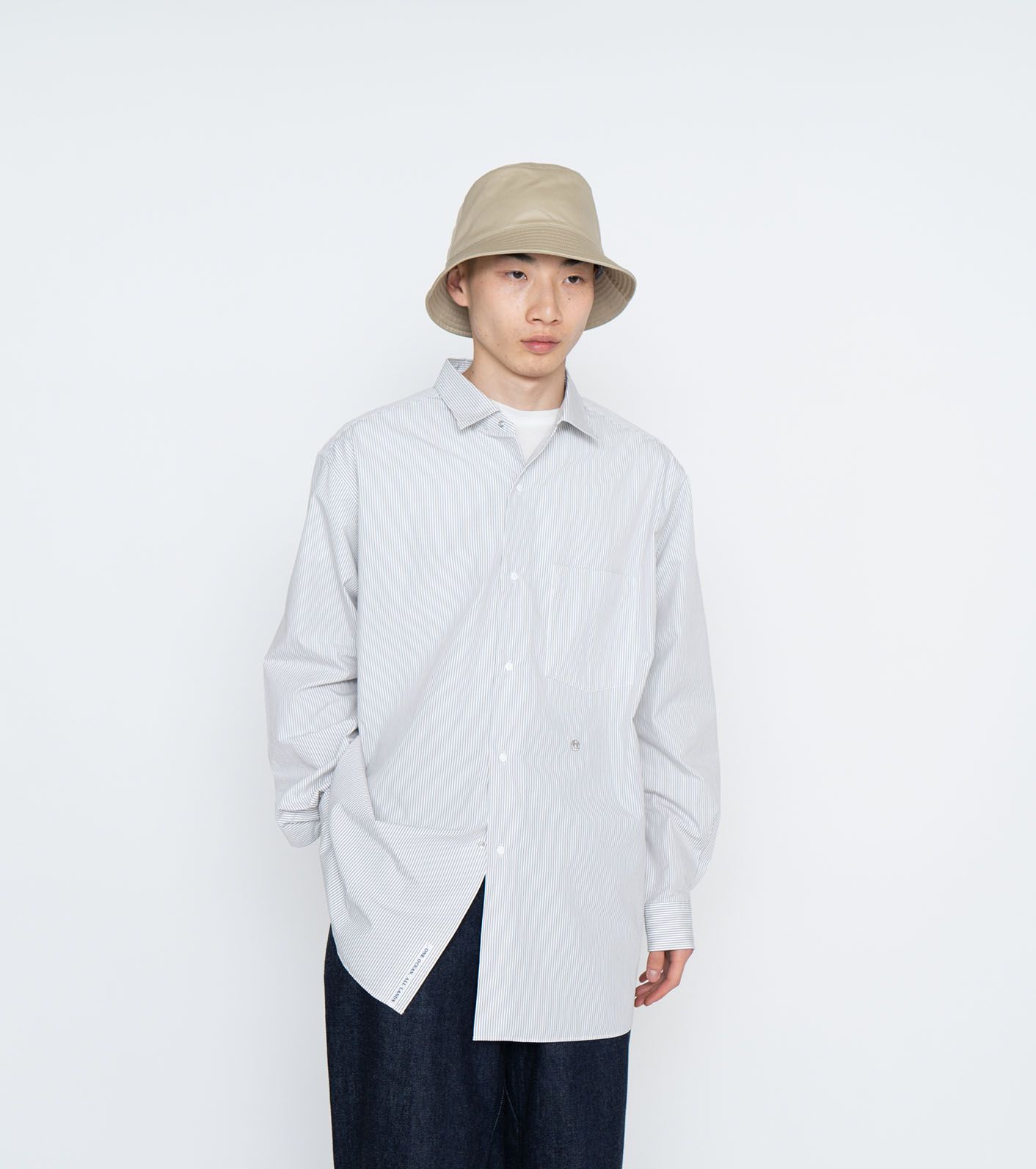 7,999円nanamica  Collar Stripe Wind Shirt