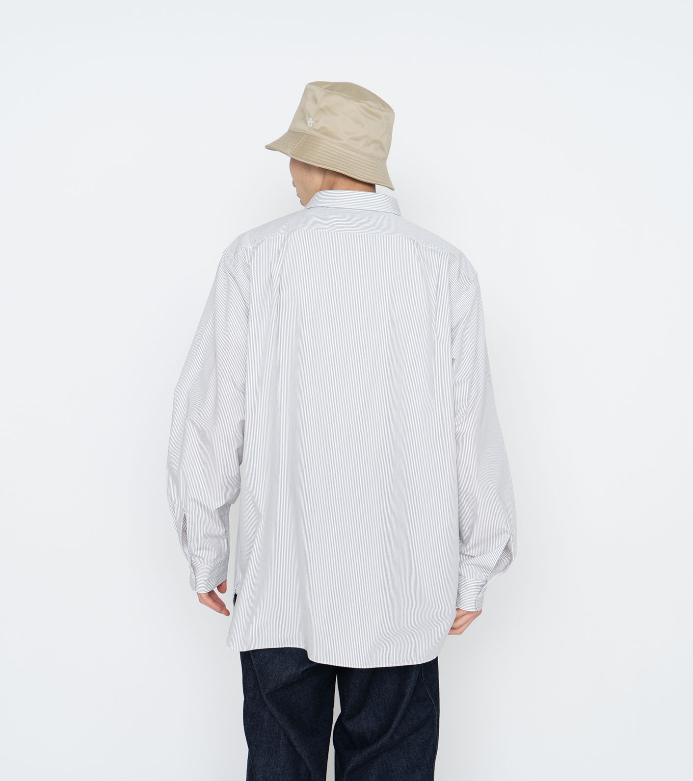 nanamica / Regular Collar Stripe Wind Shirt