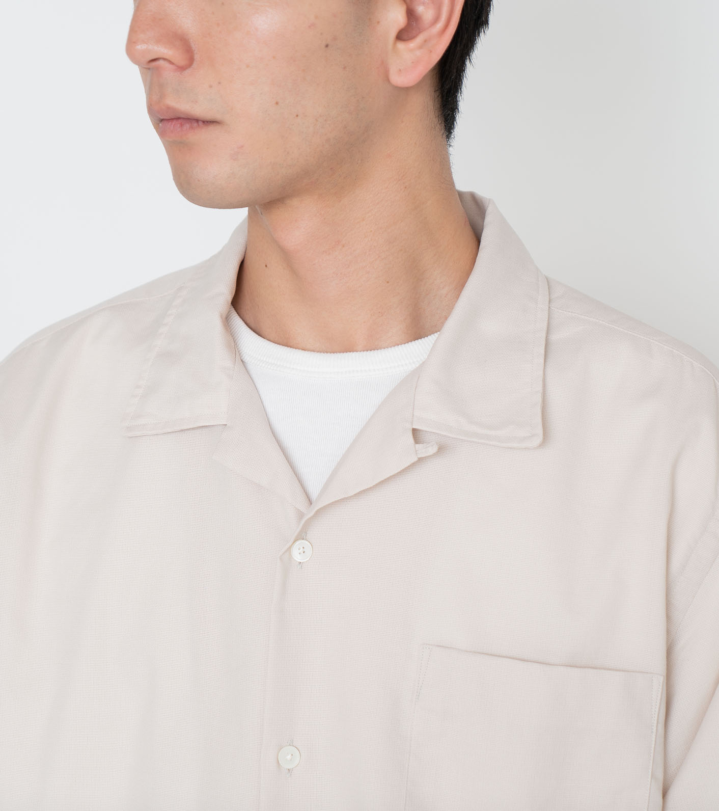 nanamica / Open Collar Panama S/S Shirt