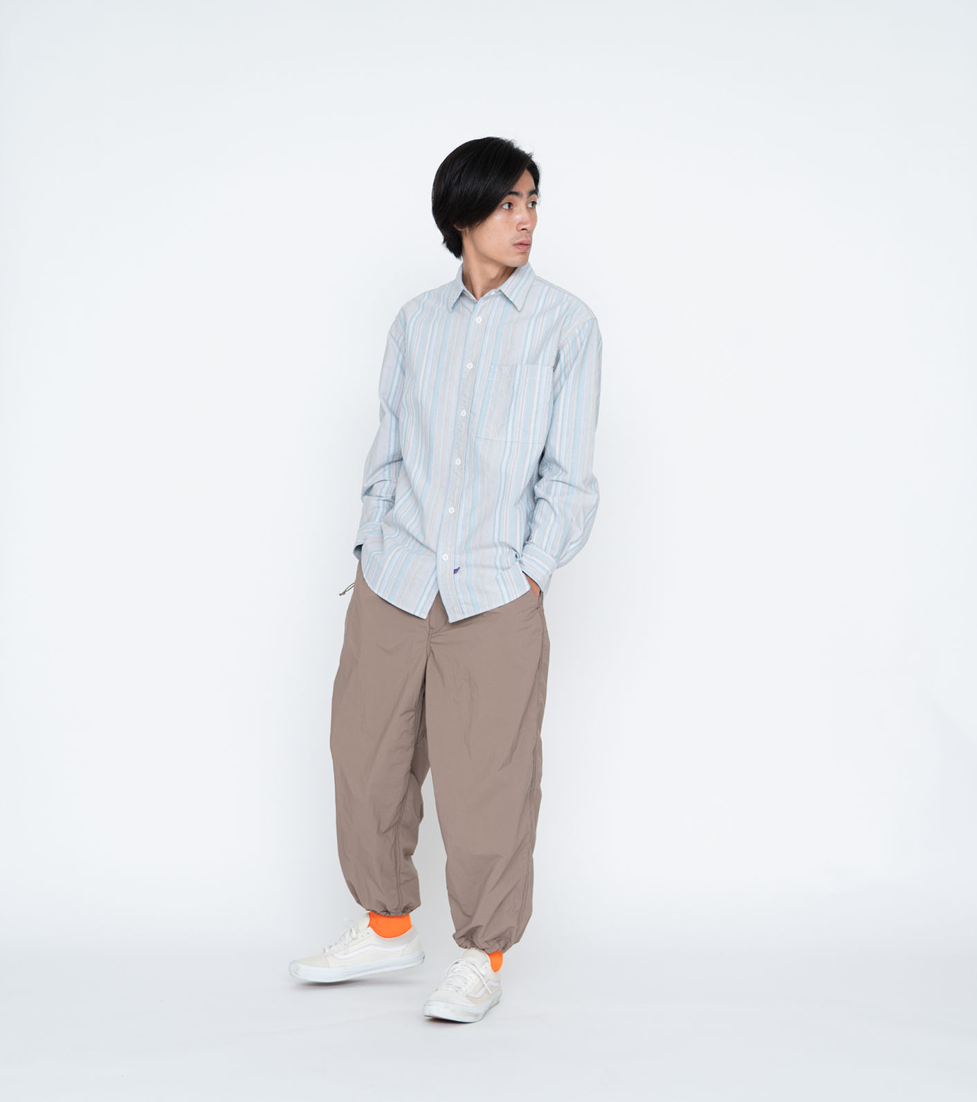 nanamica / Regular Collar NP Striped Field Shirt