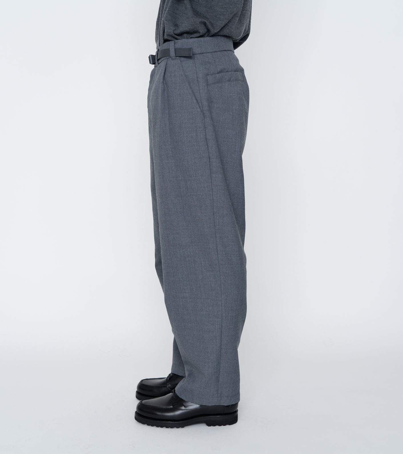 nanamica / Polyester Wool Oxford Wide Tapered Field Pants