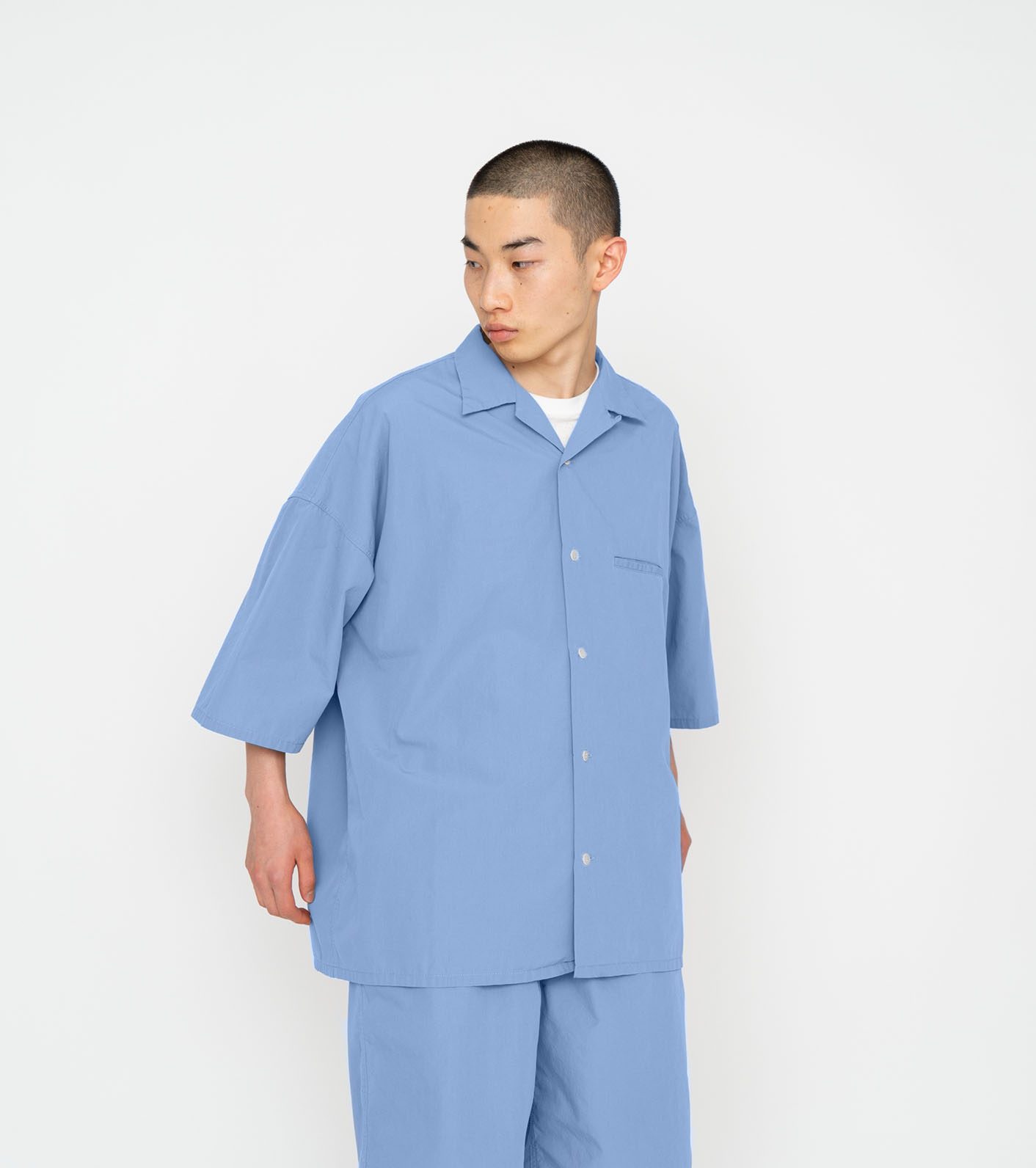 nanamica / Open Collar S/S Shirt