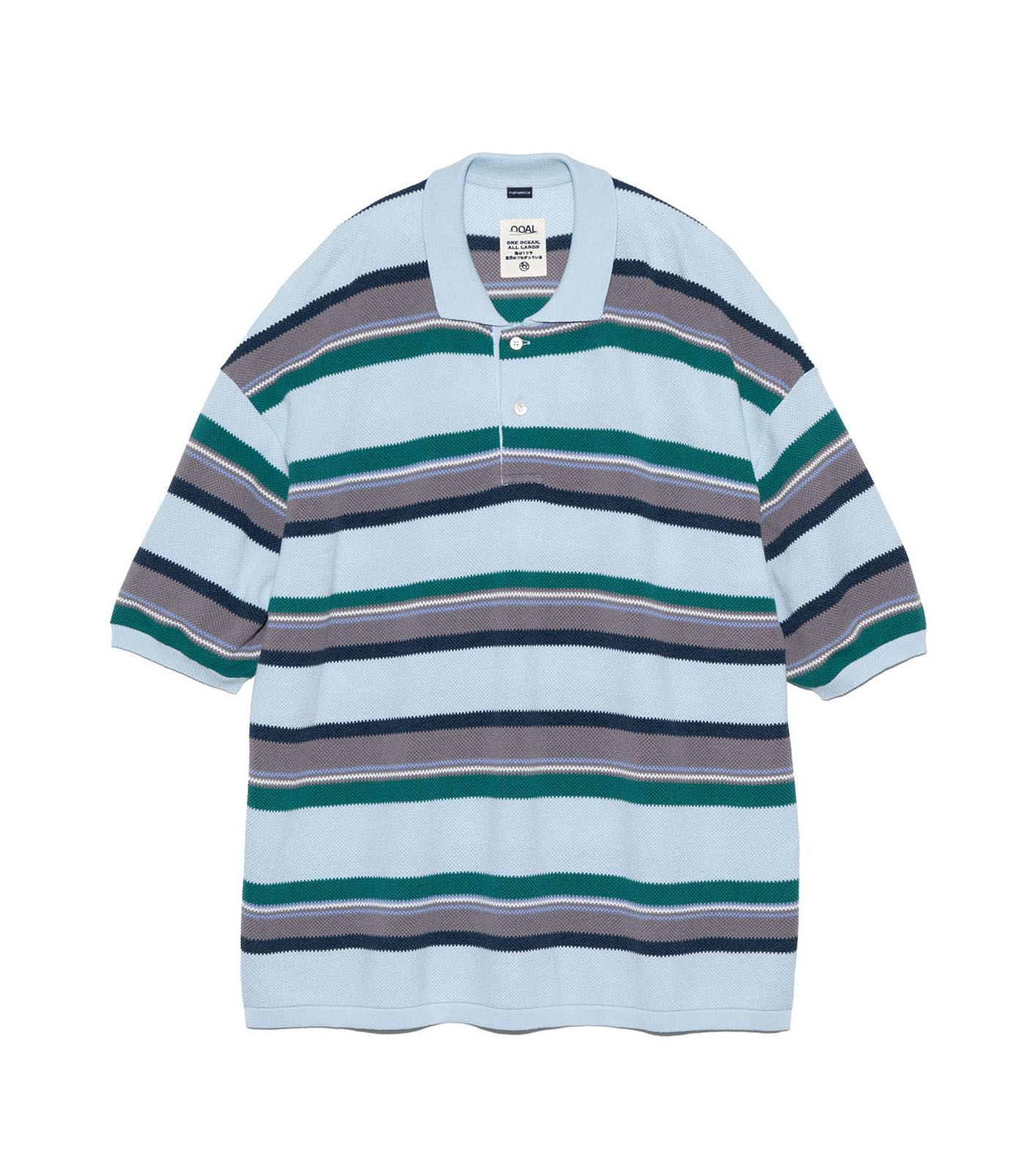 nanamica / Stripe Polo Sweater