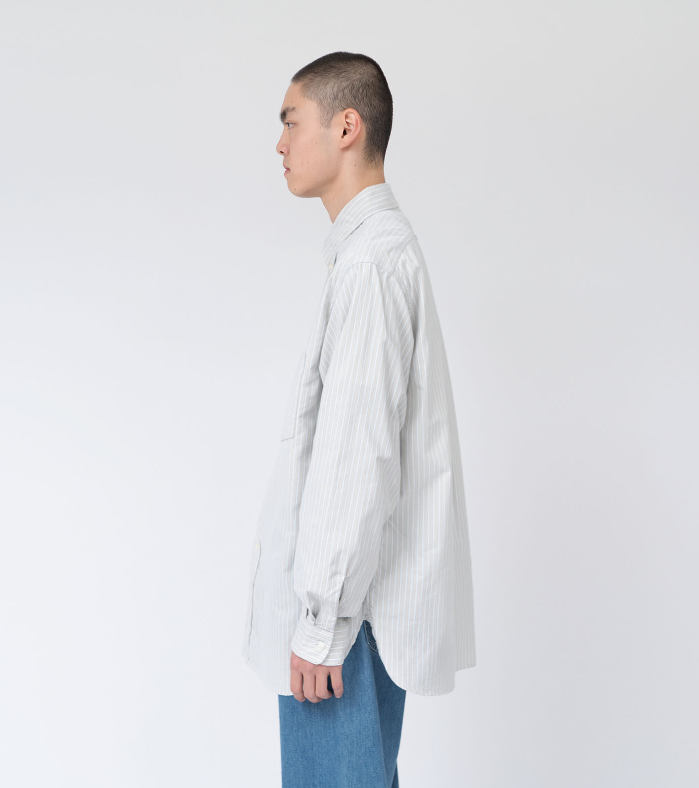 nanamica / Button Down Stripe Wind Shirt