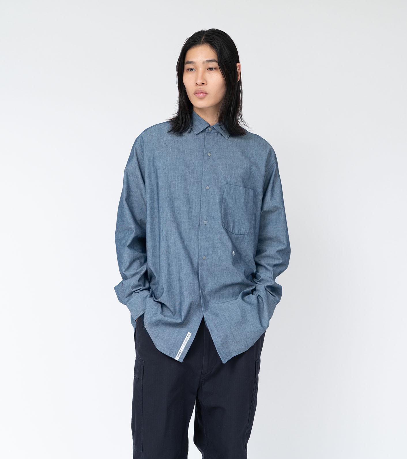 nanamica / Regular Collar Chambray Shirt