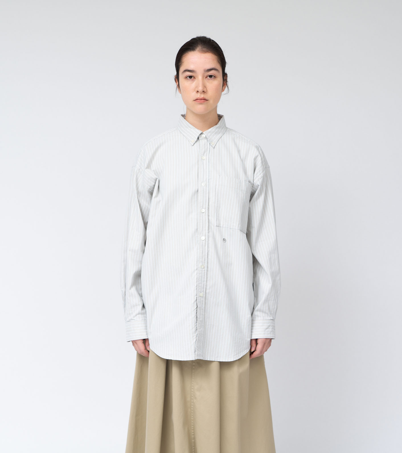 nanamica / Button Down Stripe Wind Shirt