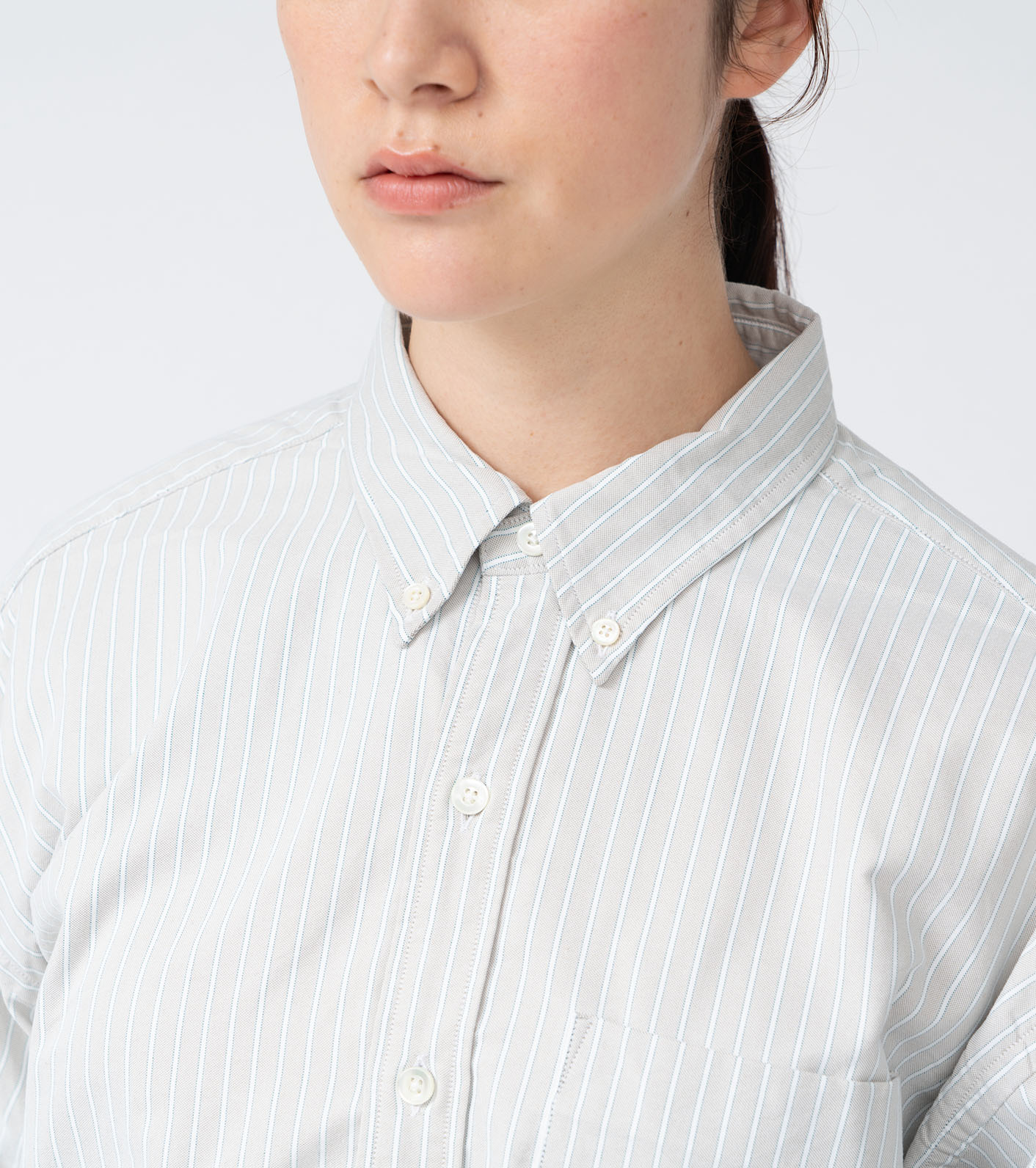 nanamica / Button Down Stripe Wind Shirt