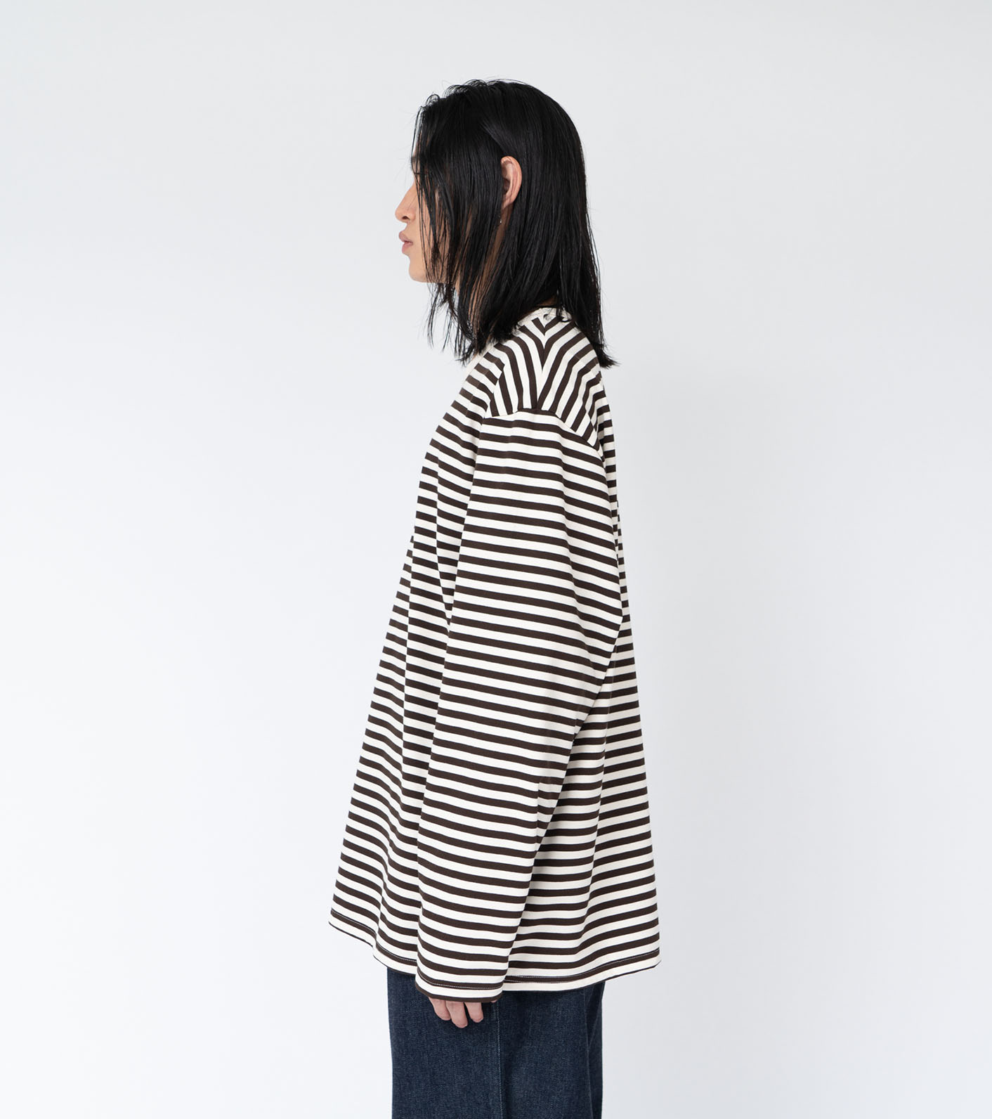 nanamica / COOLMAX Stripe Jersey L/S Tee