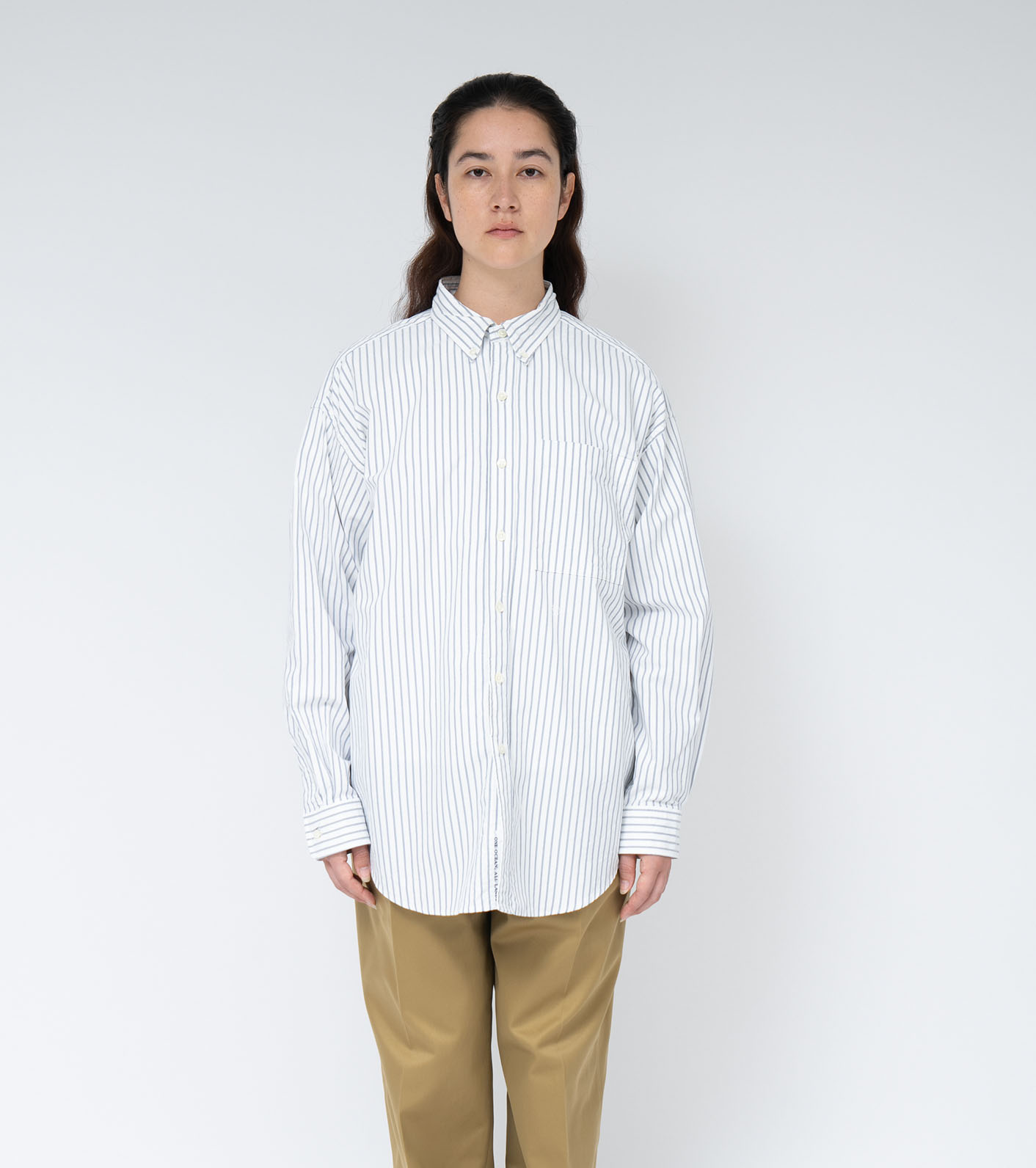 nanamica / Button Down Stripe Wind Shirt